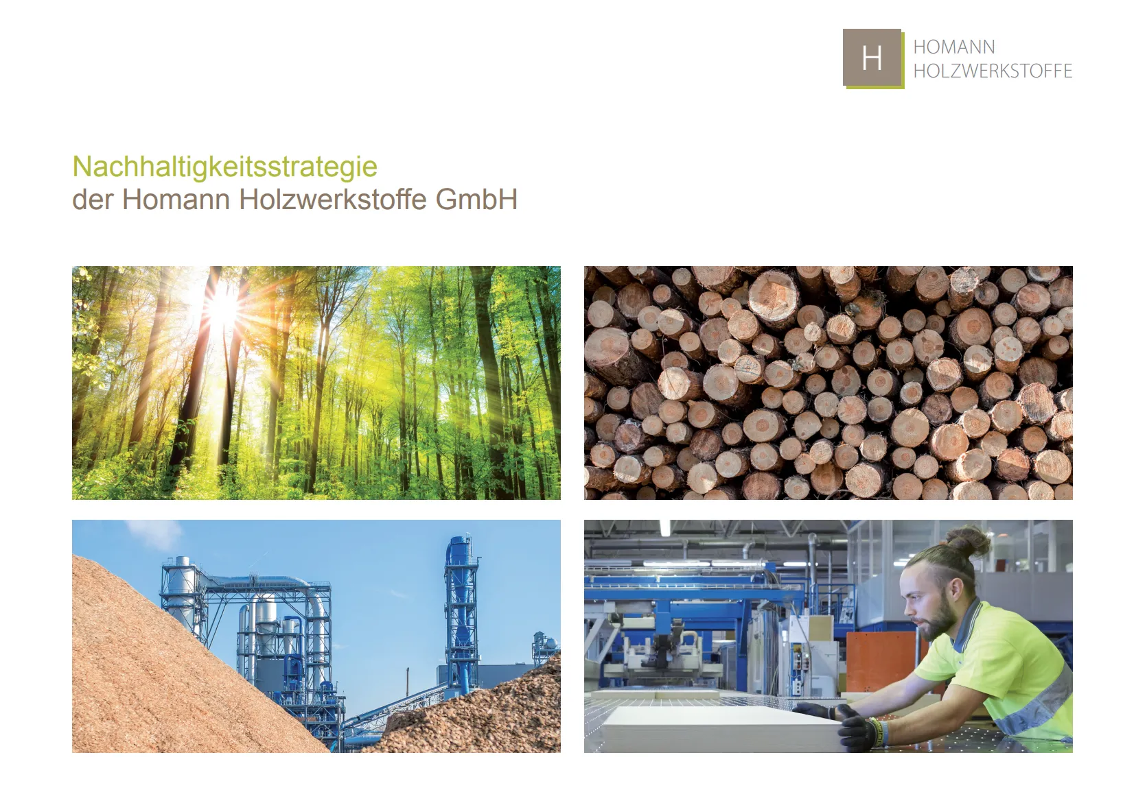 Titelbild der Nachhaltigkeitsstrategie von HOMANIT